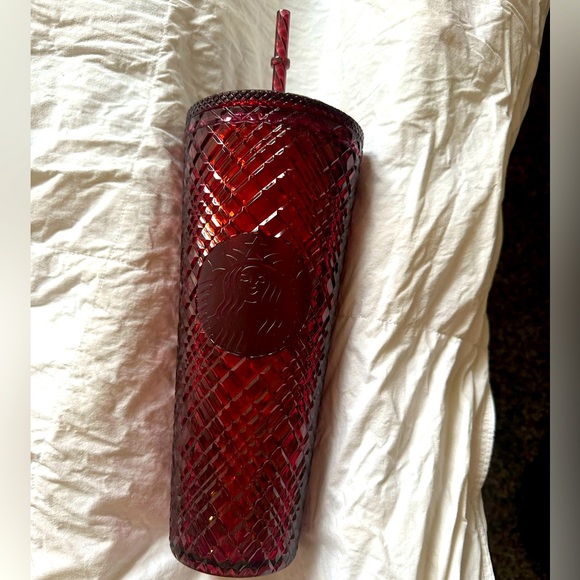 Starbucks Other - Red Crystal Starbucks Tumber